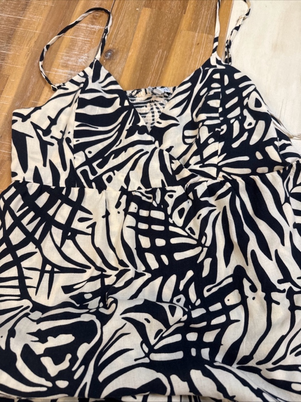 Patrons of Peace Black & Cream Tropical Maxi Dress - Picture 3 of 5